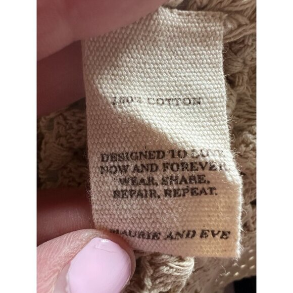 NWT Maurie and Eve Australian crochet Shore Thing Mini Dress in Sand sz S beach - Picture 10 of 15